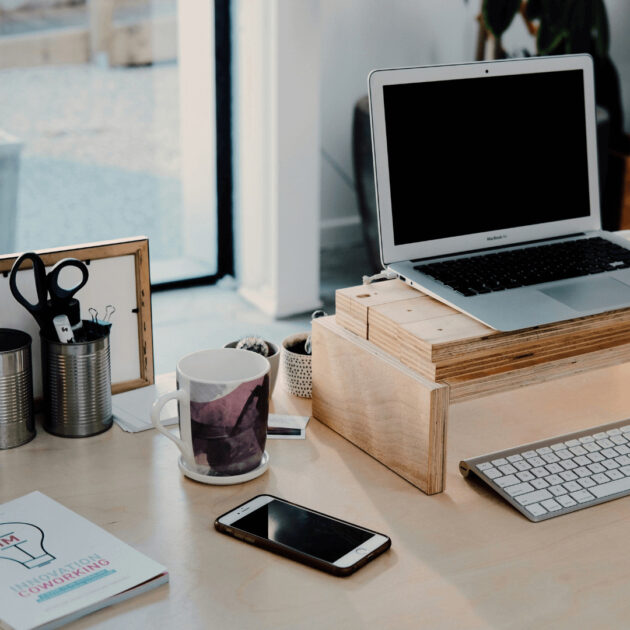 DIY desk storage