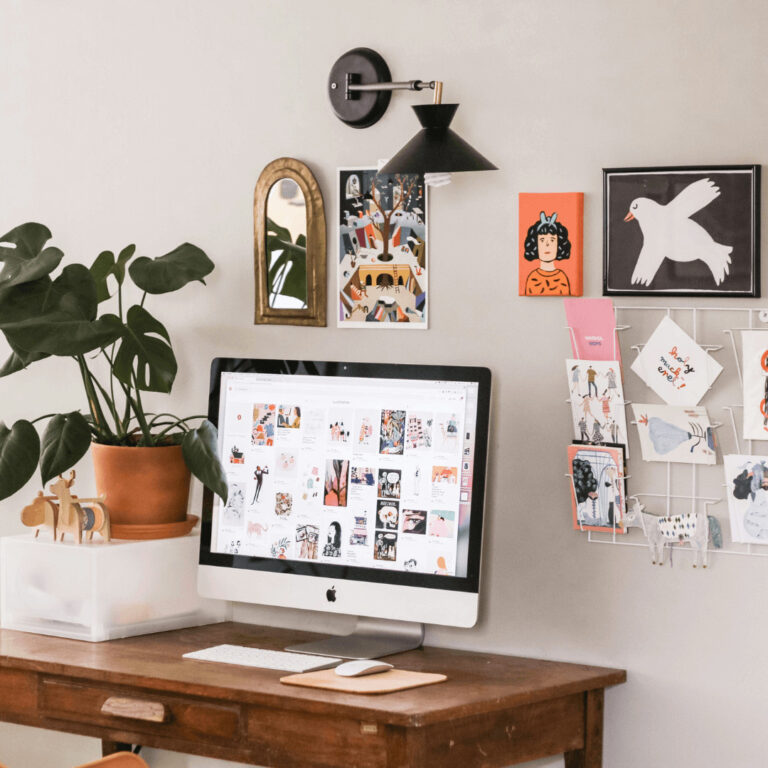 wall organizers near desk