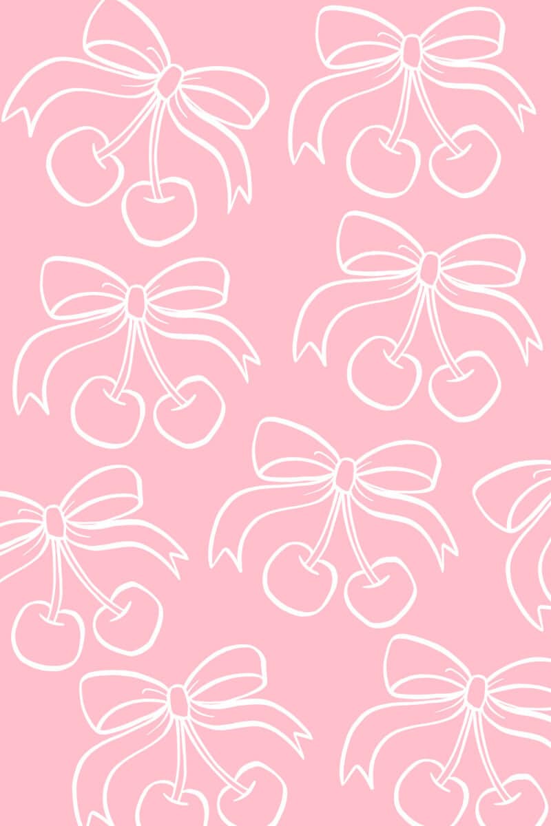 Cute Cherry Bow Coloring Page - Image 2