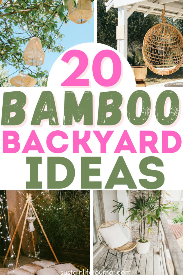 bamboo outdoor decor for backyards