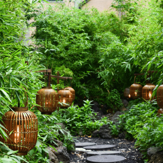 bamboo garden lanterns