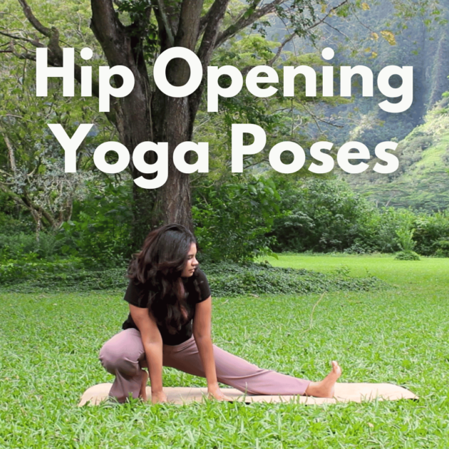 woman doing a hip stretch