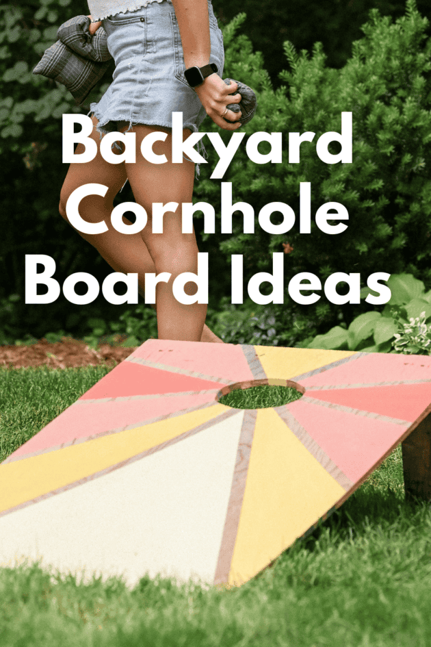 backyard cornhole board ideas