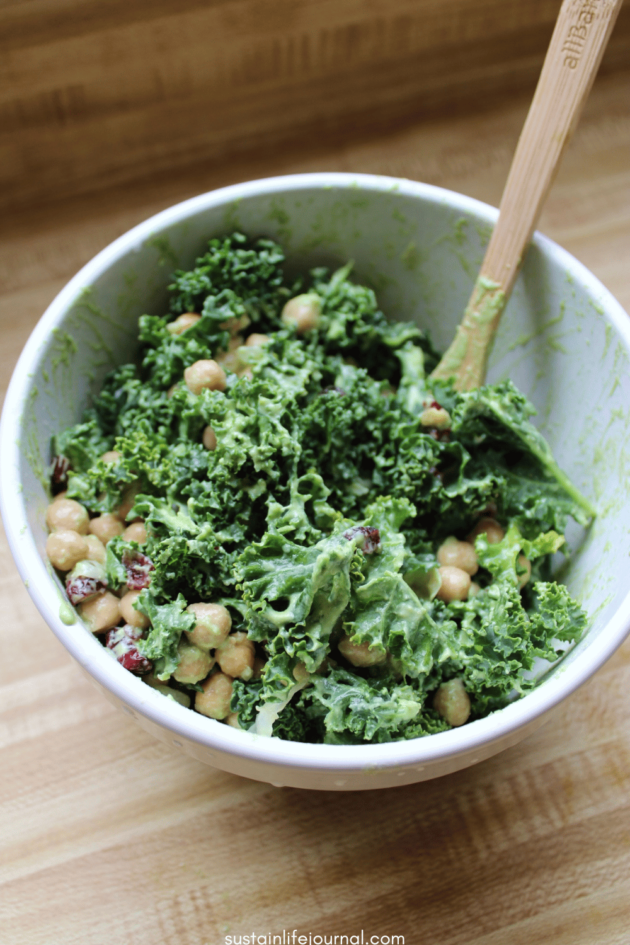 a meal prepped salad