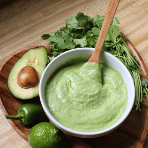 dairy free cilantro lime crema
