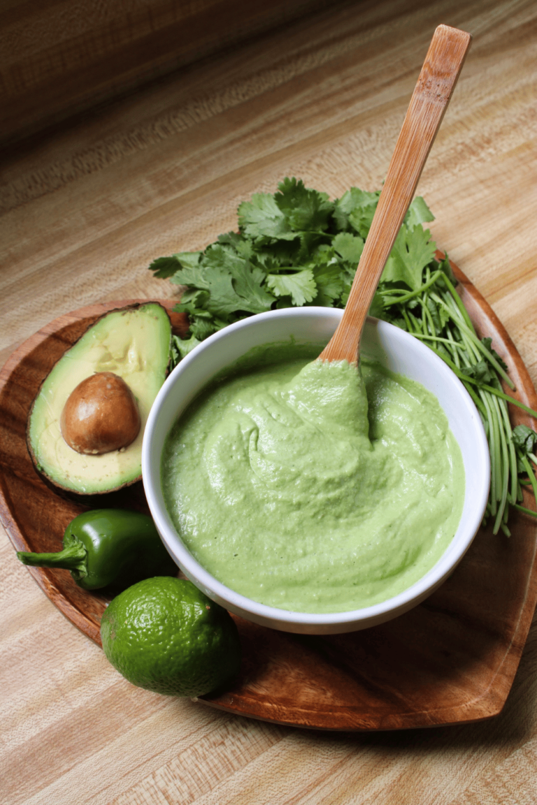 dairy free cilantro lime crema