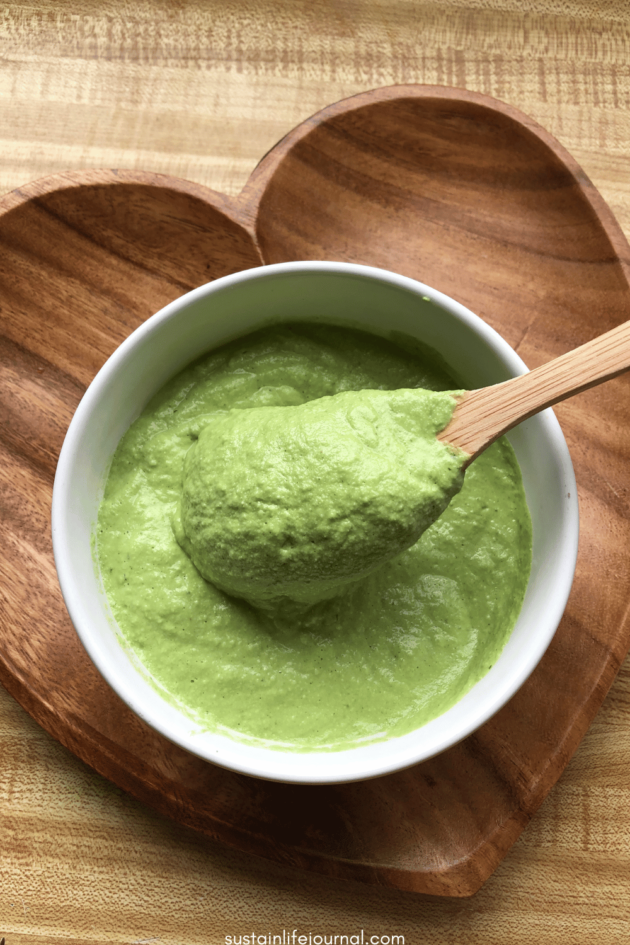vegan cilantro lime crema sauce