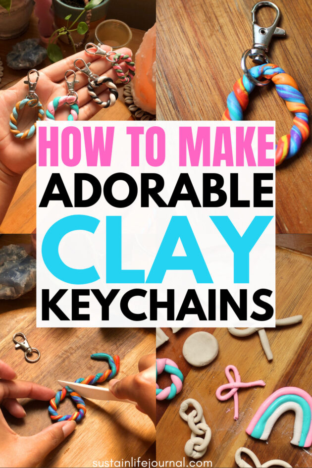 simple clay keychains