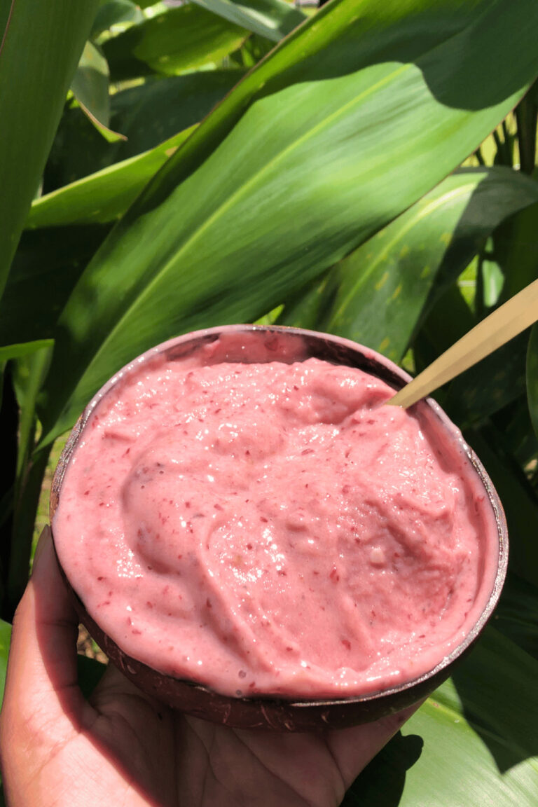 pink banana ice cream