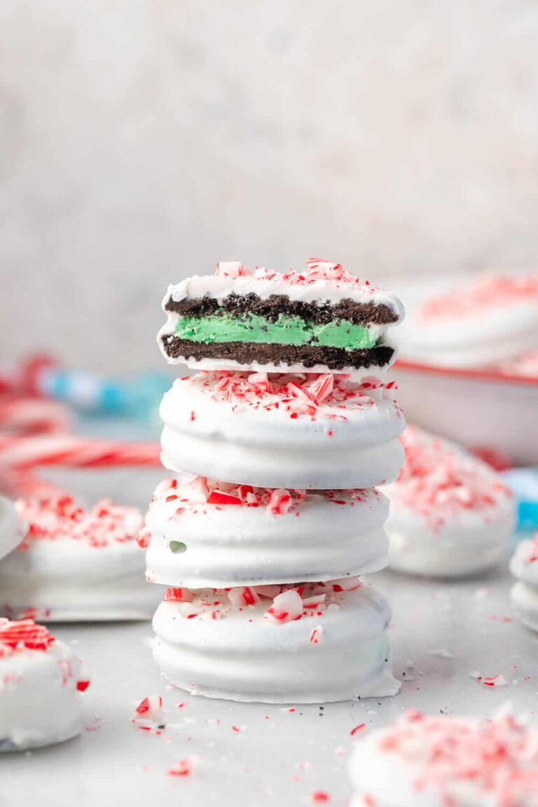 peppermint and green oreo cookies