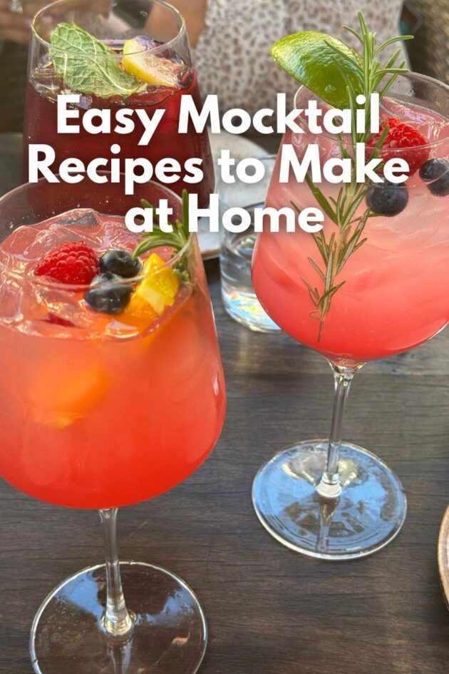 easy mocktail recipes to make at home