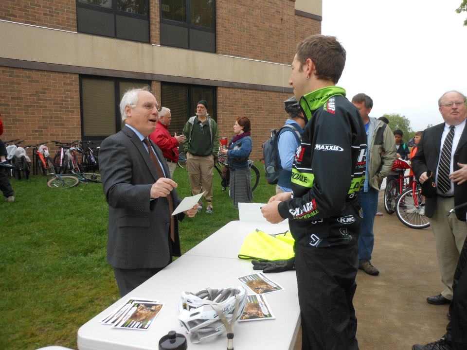 Harrisonburg City Schools Superintendent talks with our friend Jeremiah Bishop