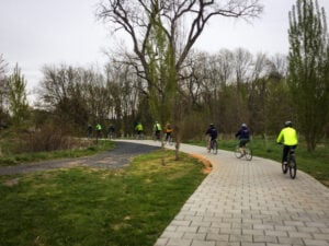 In 2015, the City of Harrisonburg and James Madison University were awarded $364,500 from Virginia Department of Transportation (VDOT) to extend the Bluestone Trail from Sonner Hall to Carrier Drive on JMU campus.