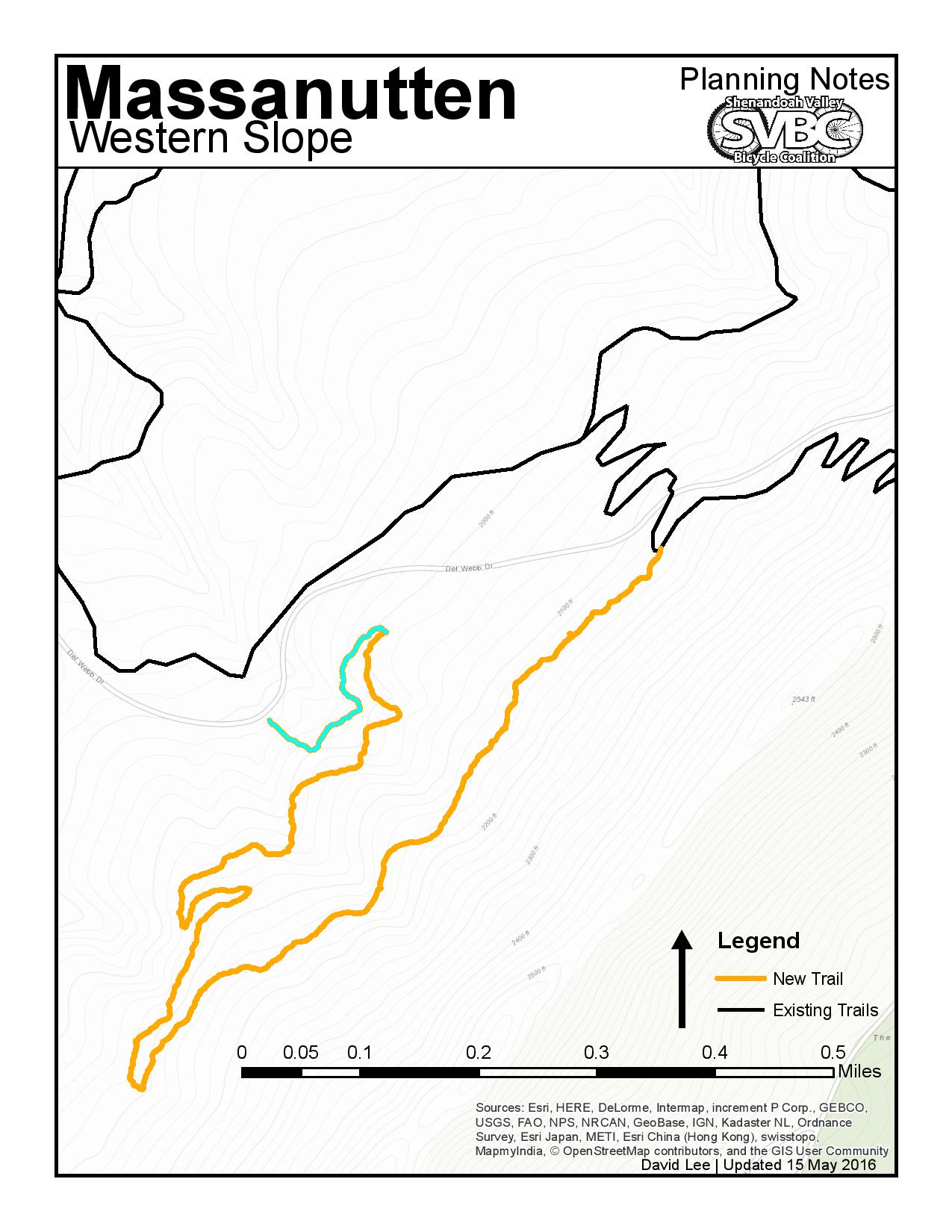Massanutten New Trail Map