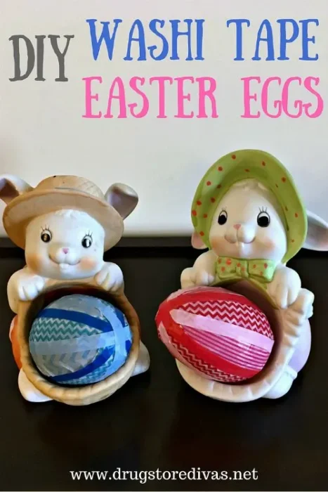 diy washi tape easter eggs