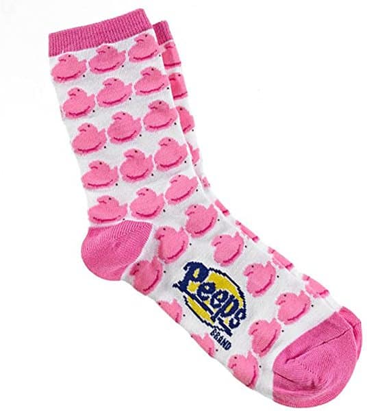 peeps chick adult socks