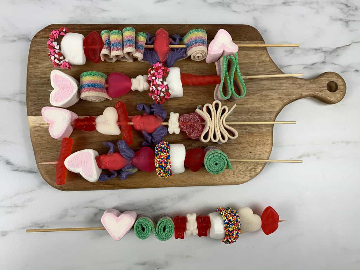 Valentine's Day Candy Kabobs