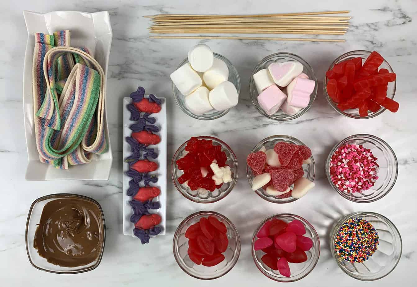 Valentine's Day Candy Kabobs