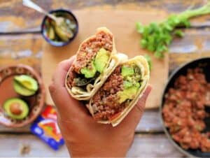 mexican corned beef burritos