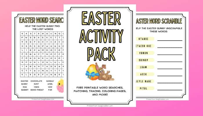 easter activity pack mock up