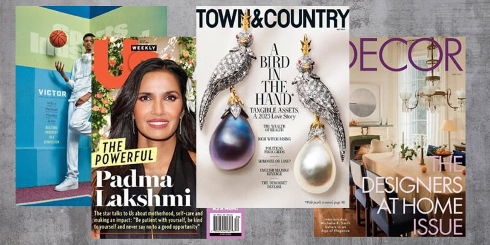 2 magazine subscriptions