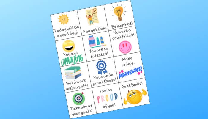 affirmation cards mock up