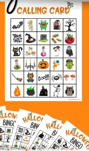 halloween bingo pin