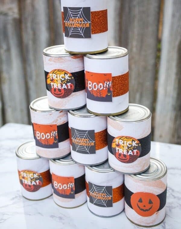 diy halloween can toss game halloween activities for families