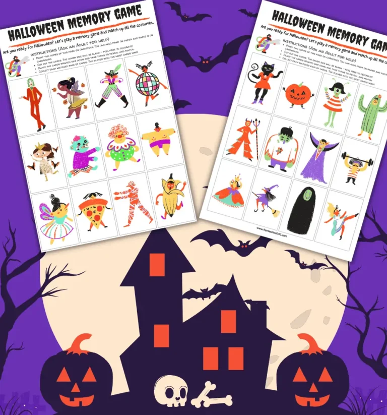 halloween memory game printable