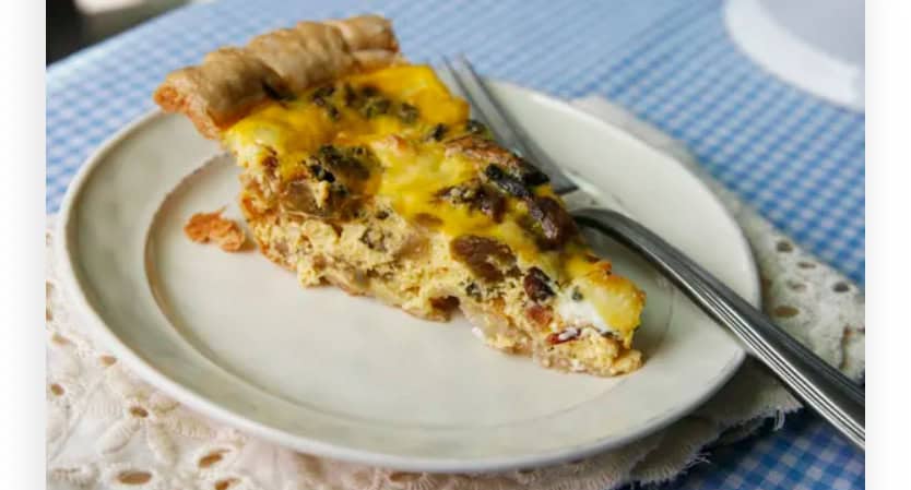 farmers market bacon quiche