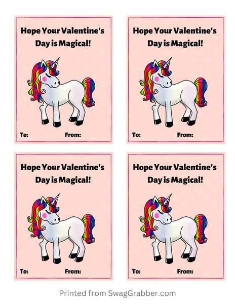 unicorn valentines
