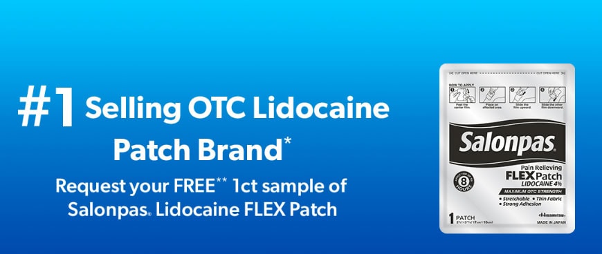 Salonpas Lidocaine Patch sample offer