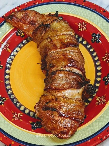 bacon wrapped pork tenderloin