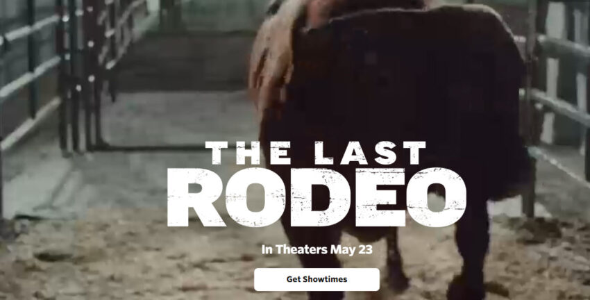 The Last Rodeo movie poster featuring a bull.