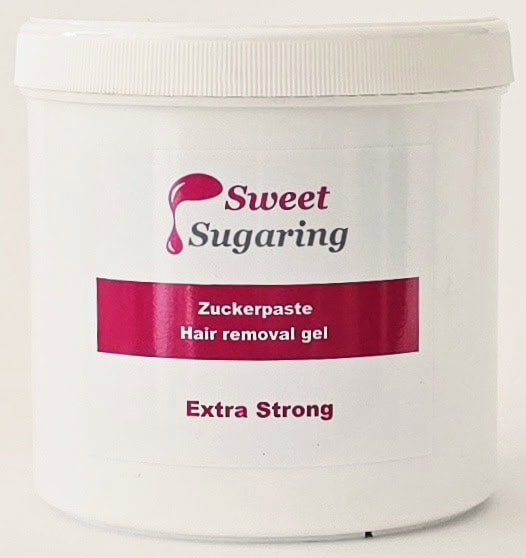 Weiße Dose mit Sweet Sugaring Zuckerpaste Extra Strong