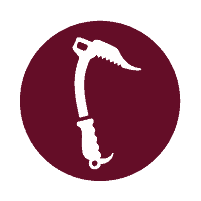 SWS Mountain Guides icon representing ice climbing, and mountaineering trips in California and the Pacific Northwest