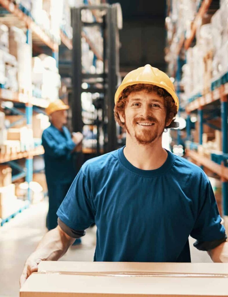 Warehouse safety guidelines might require employees to wear hardhats