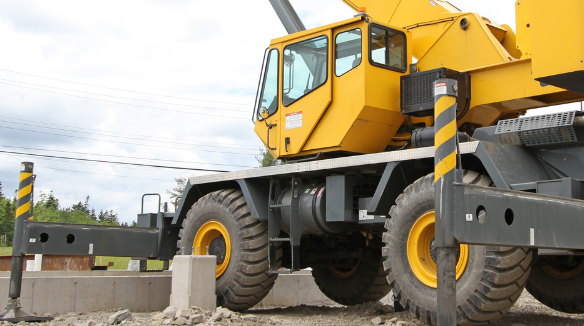 large crane truck