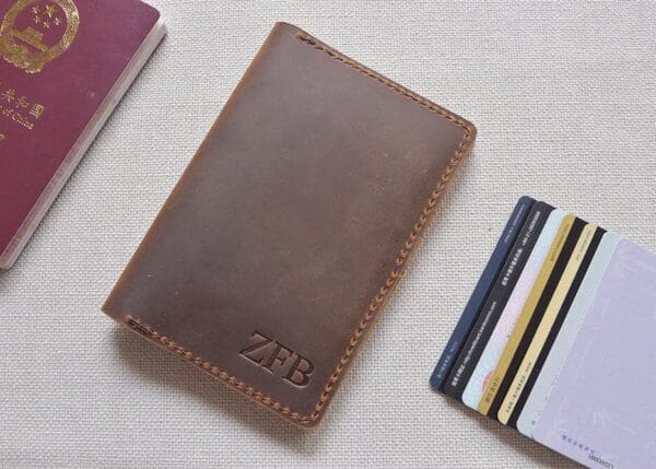 Leather passport holder TA 036-8