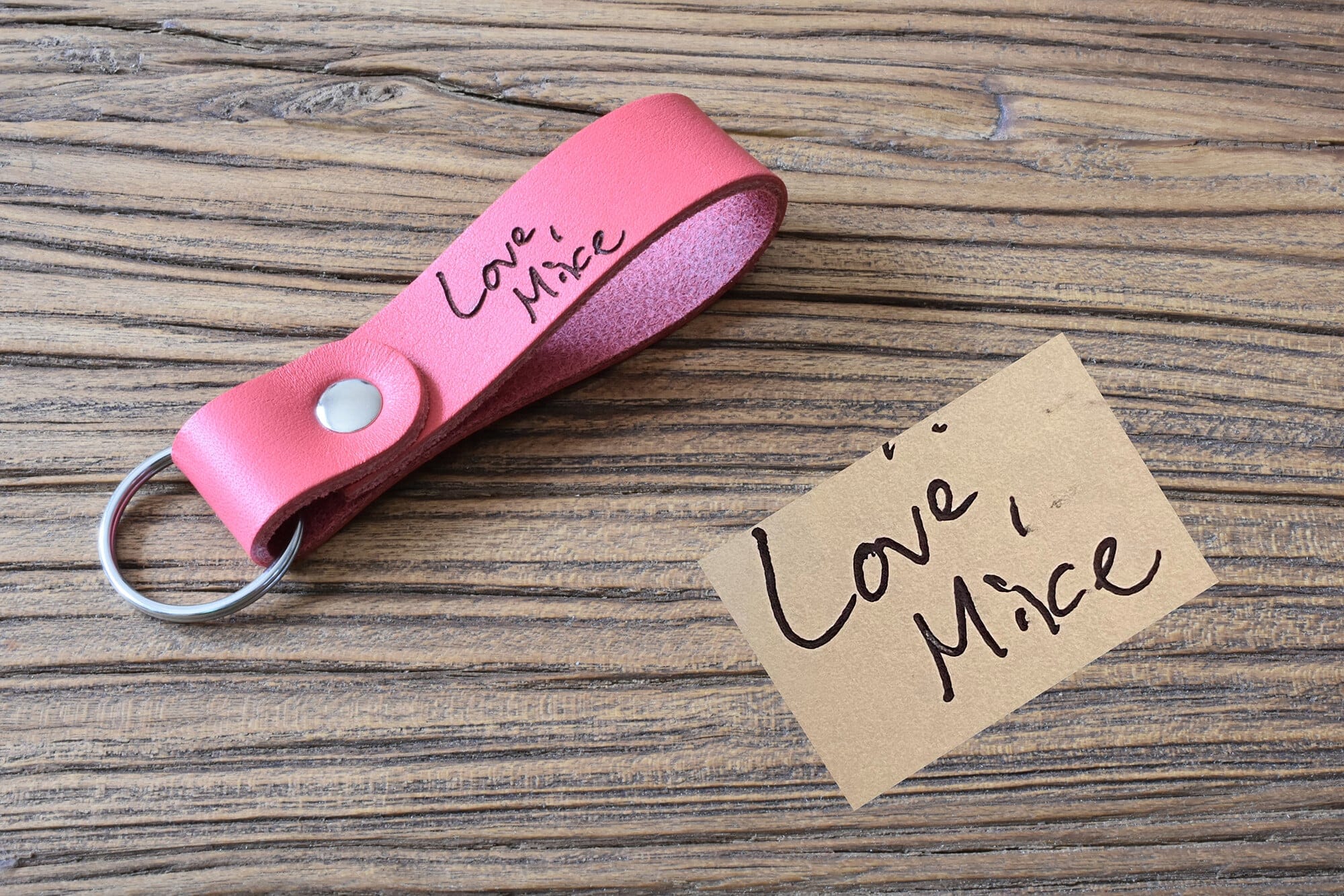 actual handwriting keychain-2