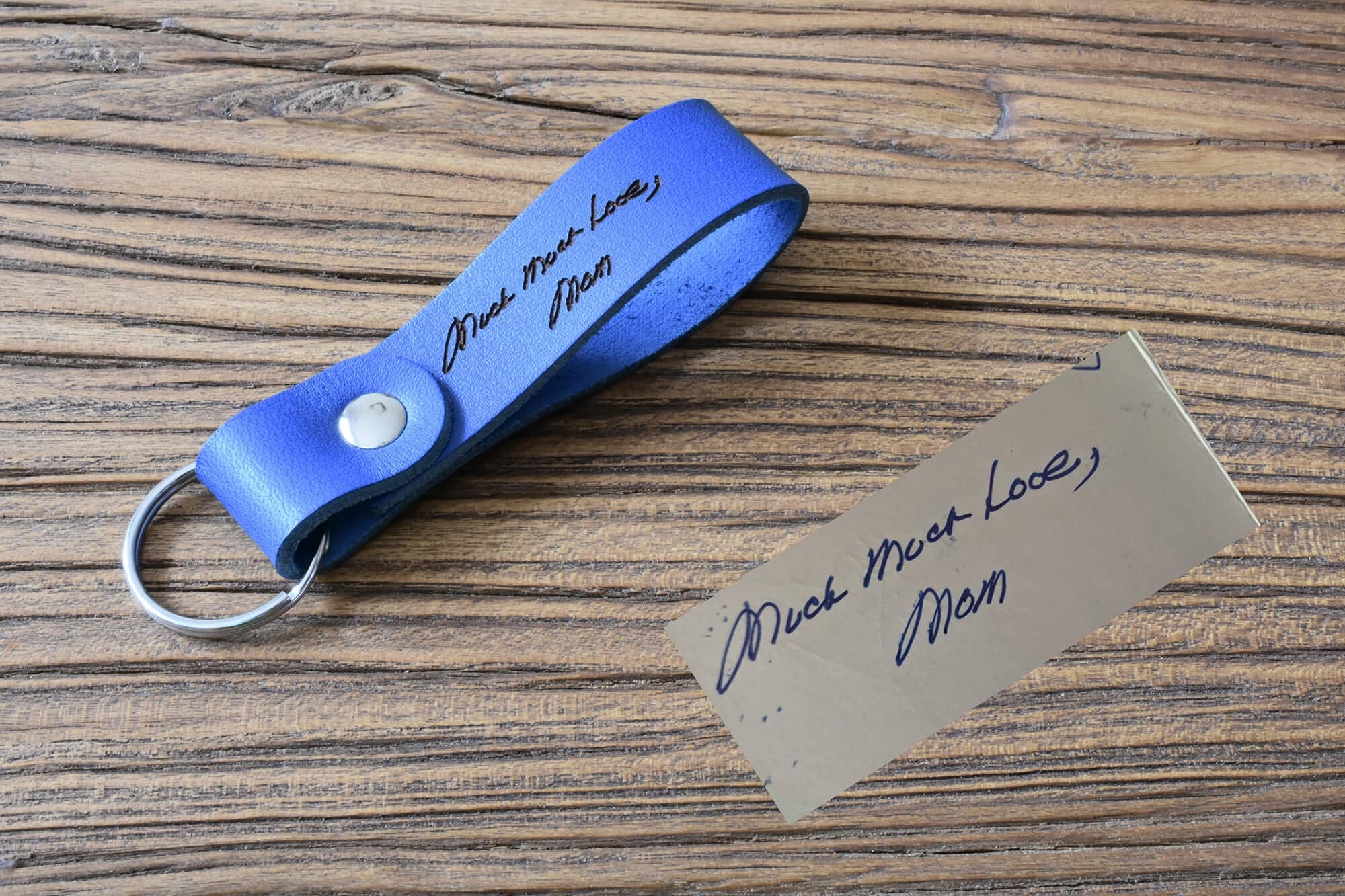 actual handwriting keychain-5