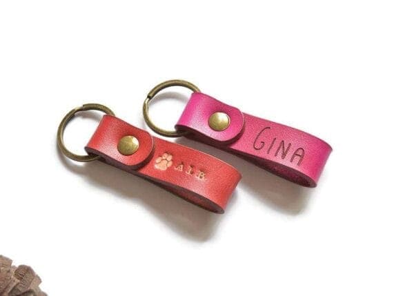 leather keychain ta-030-2