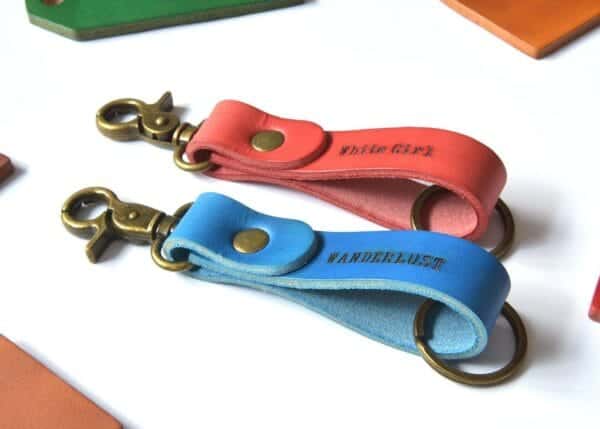 leather keychain ta-031-12