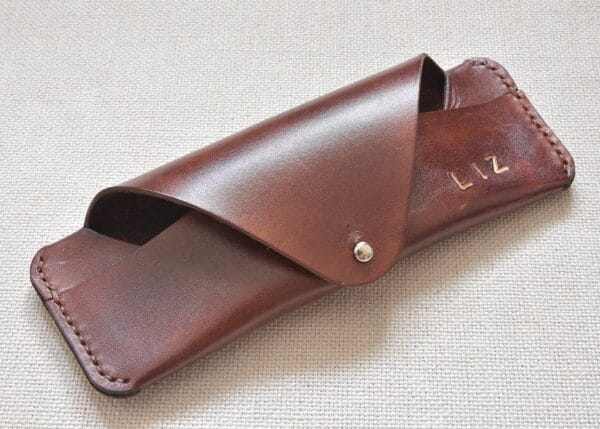 Leather glasses case TA 037-1