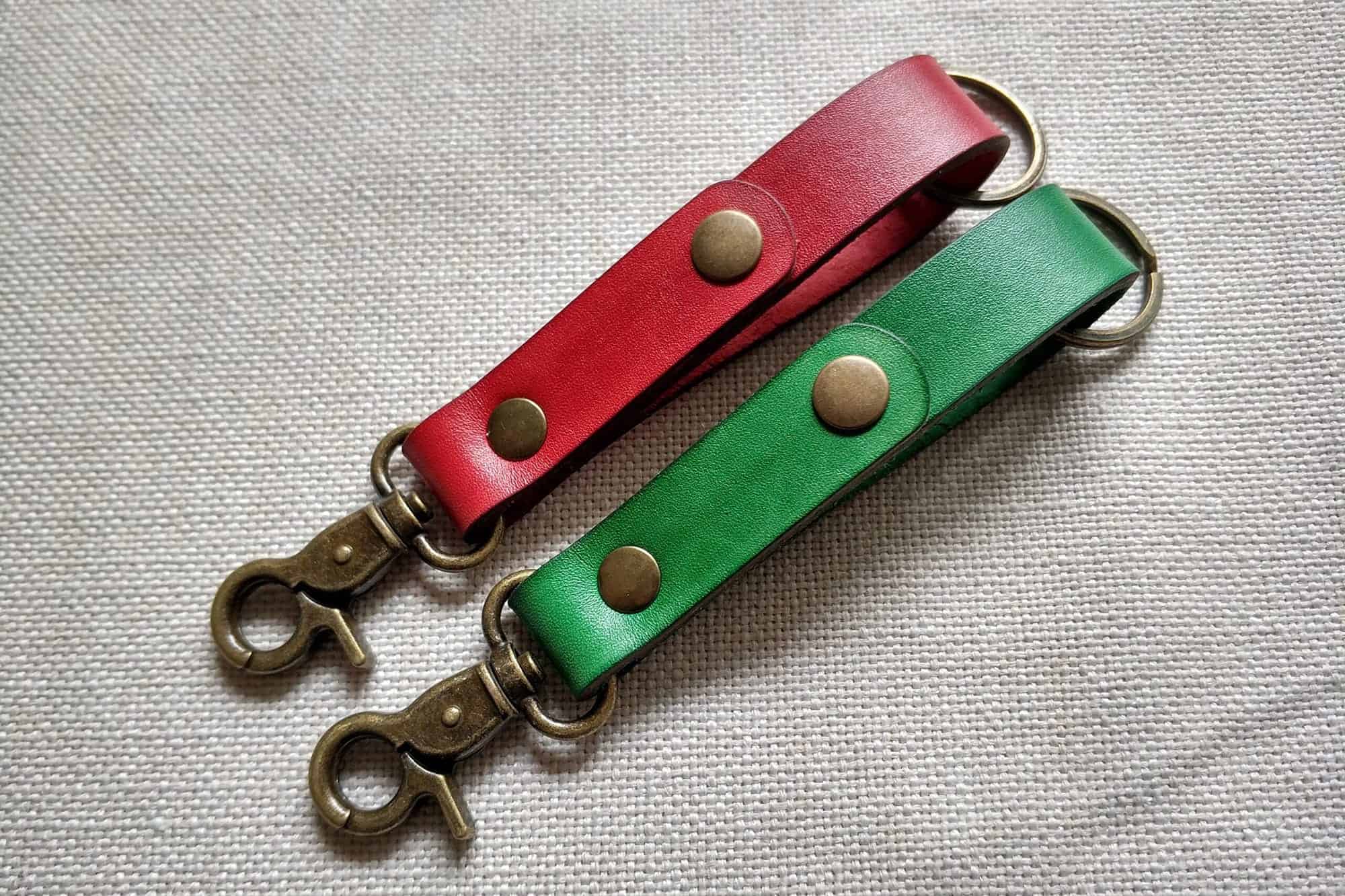 Leather keychain TA 029