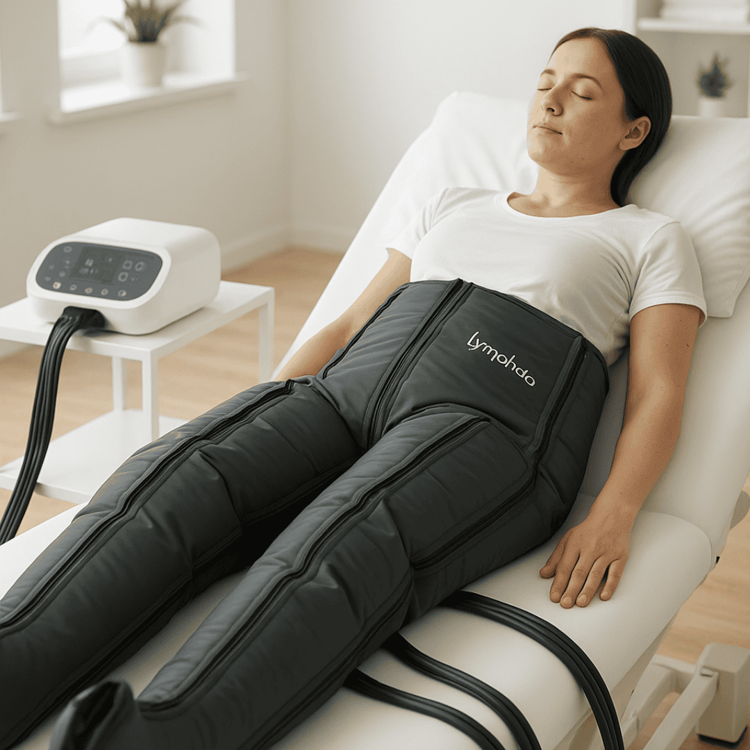 Maschinelle Lymphdrainage bei der Tamedes Körperwerkstatt, Unterstützung bei Schmerzen und speziellen Krankheiten