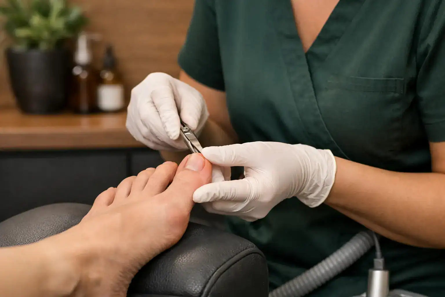 Eingewachsener Nagel: Wann Podologie hilft