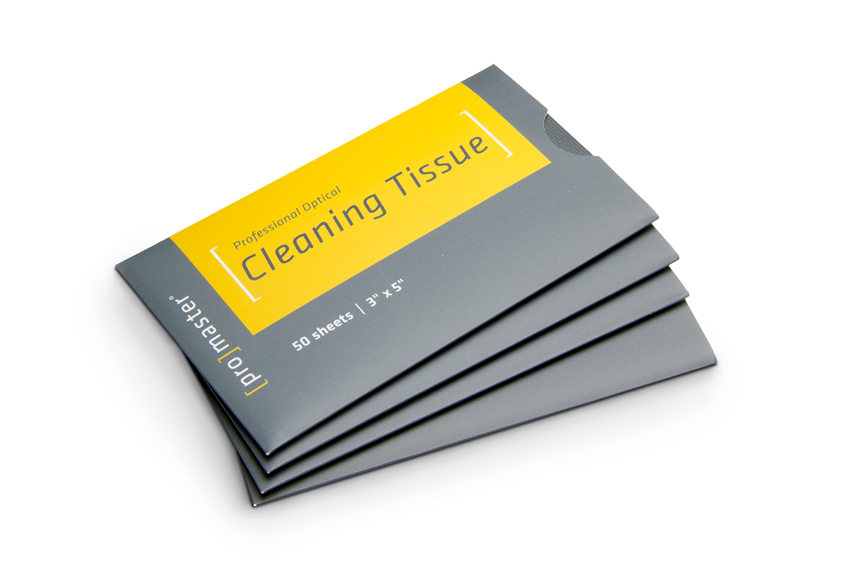 Mouchoir en papier pour le nettoyage des lentilles