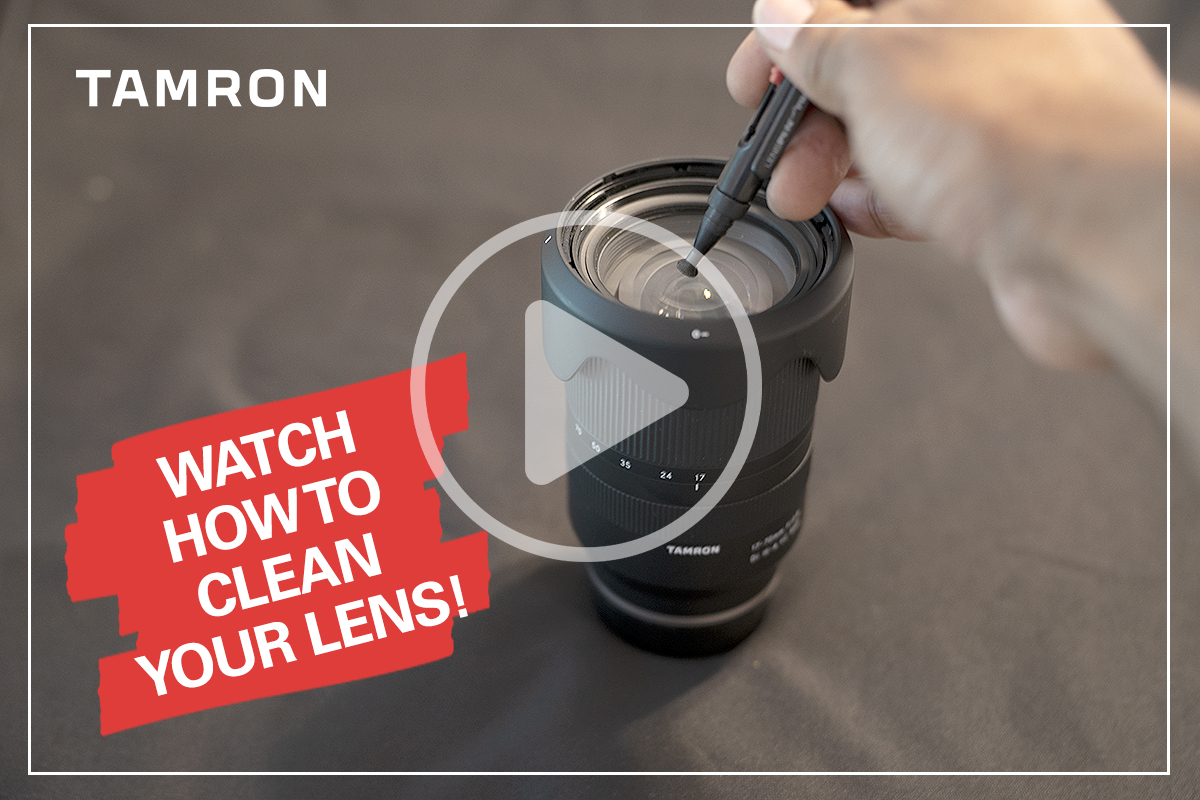 Vídeo sobre como limpar uma lente