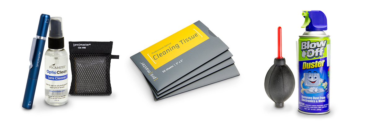 Ferramentas de limpeza de lentes